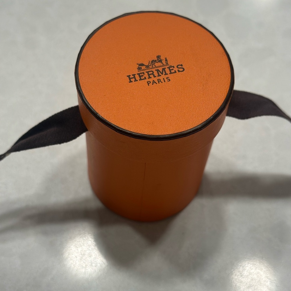 Hermès Twilly Scarf in Black, Blue, and Pink - Picture 4 of 9